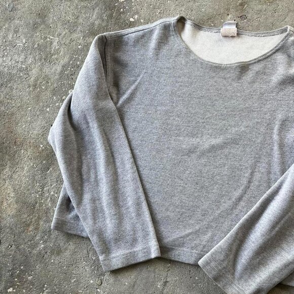 Women's Grey Crop-top - Picture 2 of 4